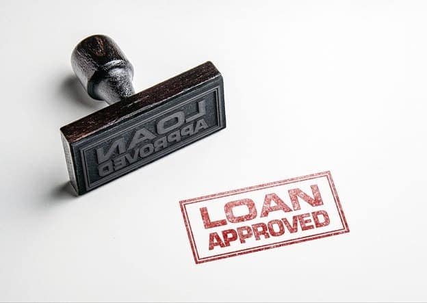 Loan approved rubber stamp